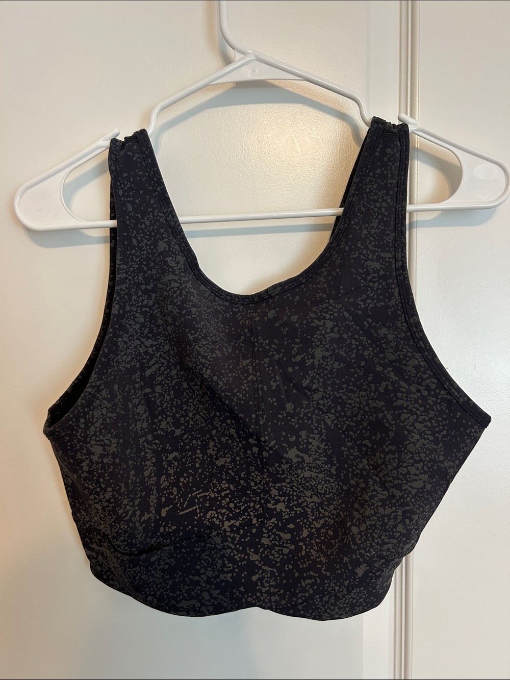 lululemon athletica Black Speckle Crop Tank